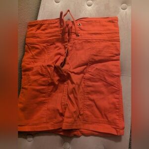 Red Drawstring Shorts